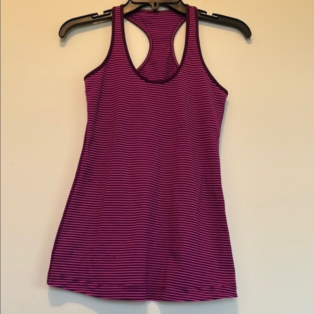Lululemon Striped Purple Women's Tank Top